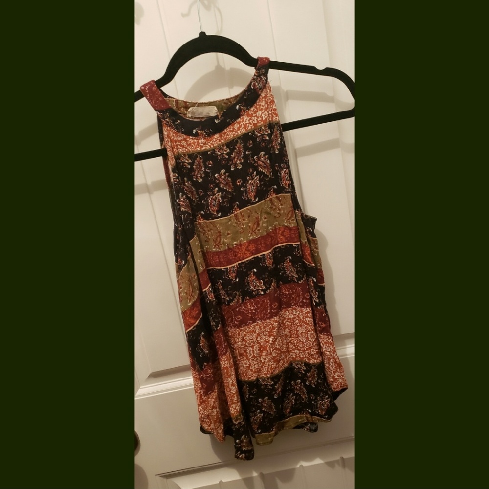 Multi colored halter top